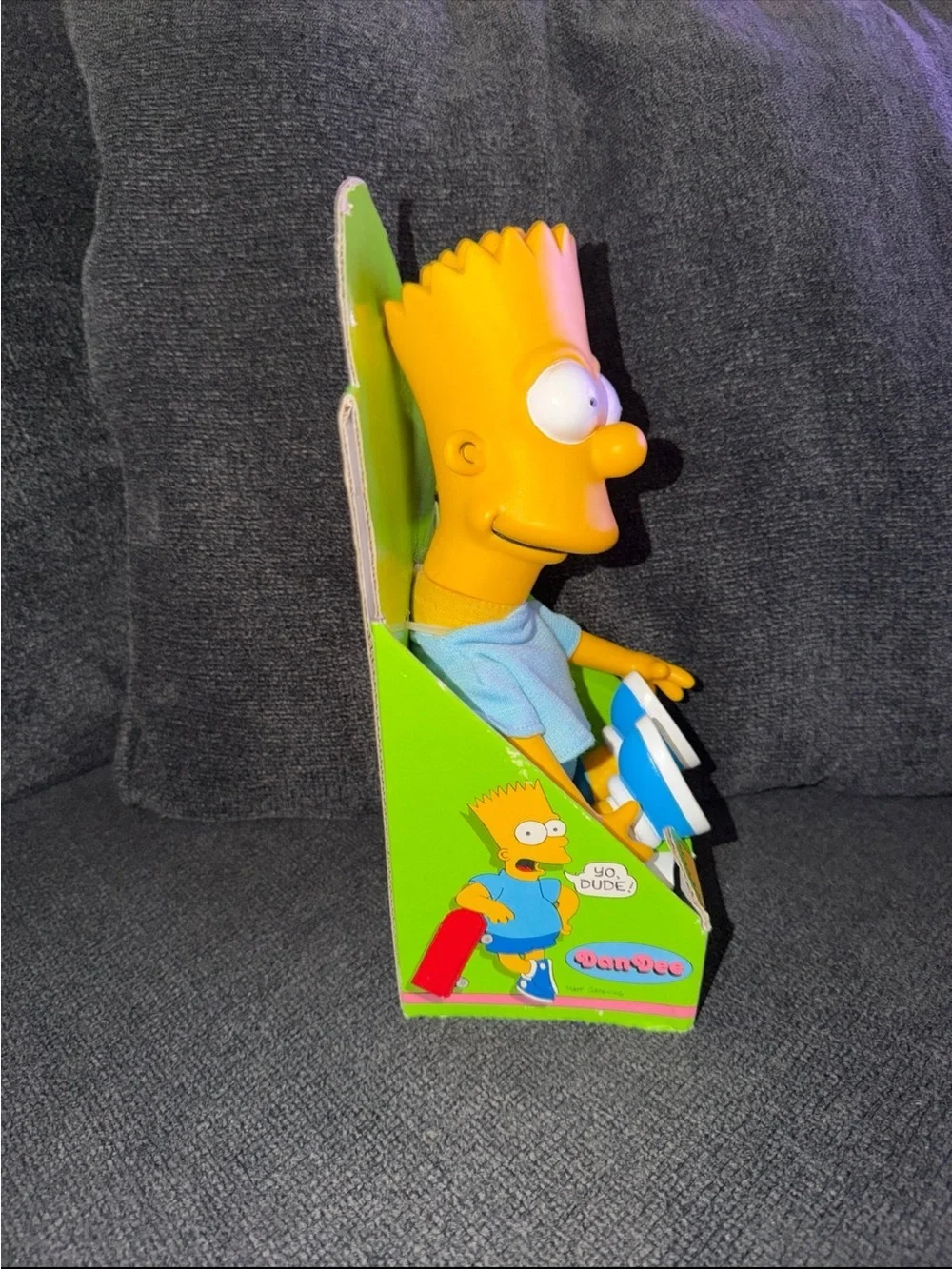 Bart Simpson Plush Figure - Yellow/Blue Home Accent